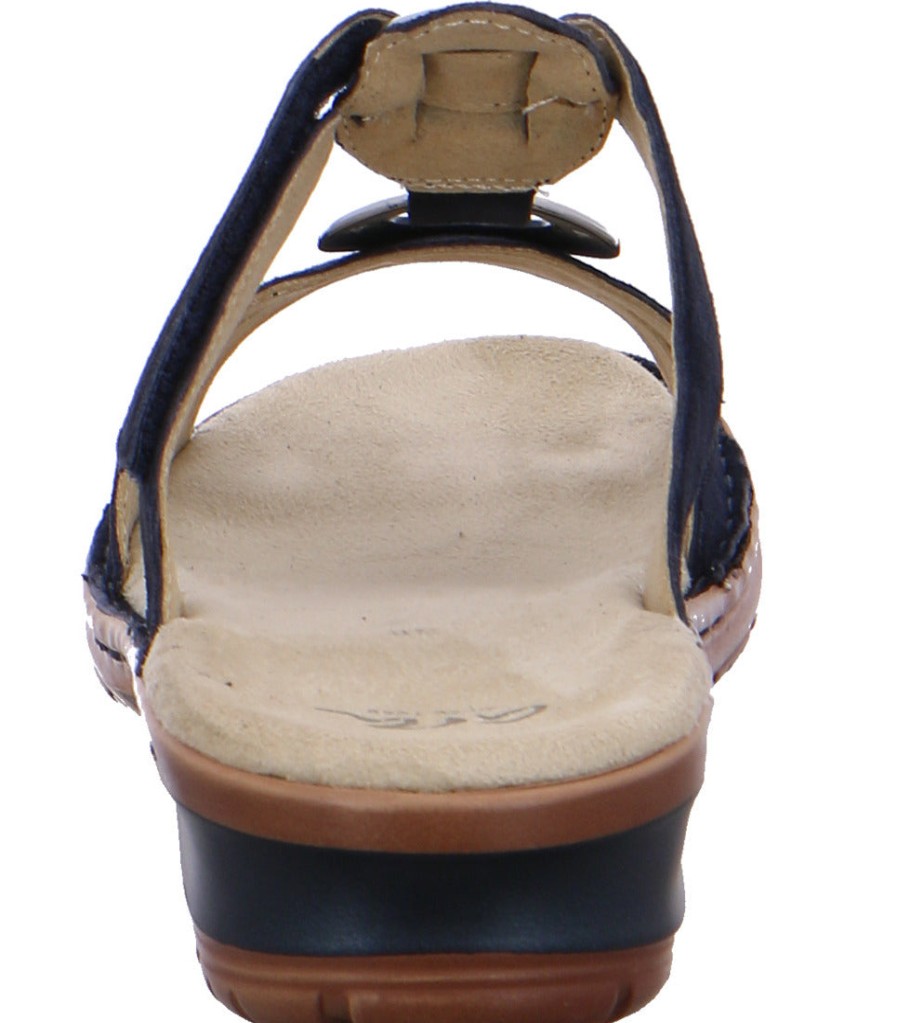 Women Ara | Ara 12-27233-72 Women'S Sandal - Blue Suede