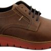 Men Mephisto | Mephisto Brett Men'S Lace-Up Shoe - Hazelnut Brown Leather