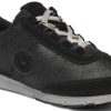 Women Mephisto | Allrounder By Mephisto Janika - Women'S Walking Shoe - Metallic Black Suede/Leather