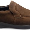 Men Mephisto | Mephisto Jakin Dark Brown Nubuck Slip-On Shoe For Men