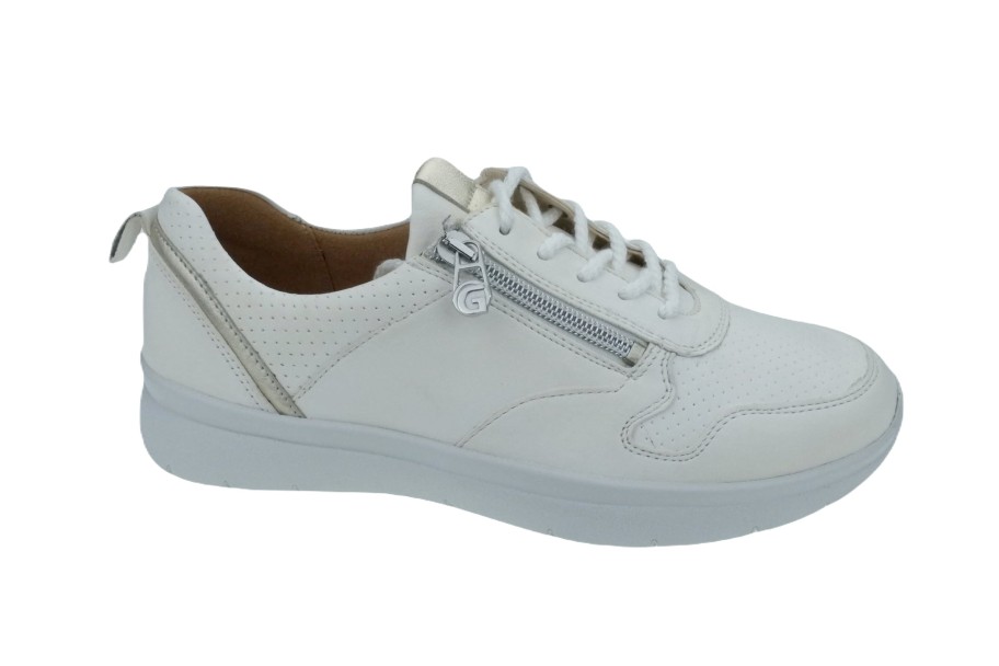 Women Ganter | Kira' Women'S Very Wide Sneaker - White