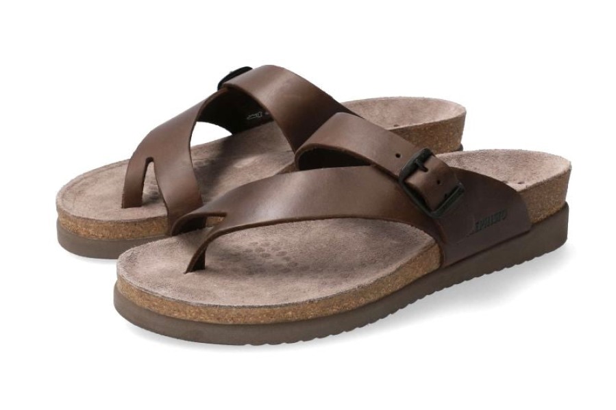 Women Mephisto | Helen' Women'S Thong Sandal - Brown