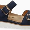 Women Mephisto | Mobils By Mephisto Tarina Women Sandal Nubuck - Wide Fit - Blue