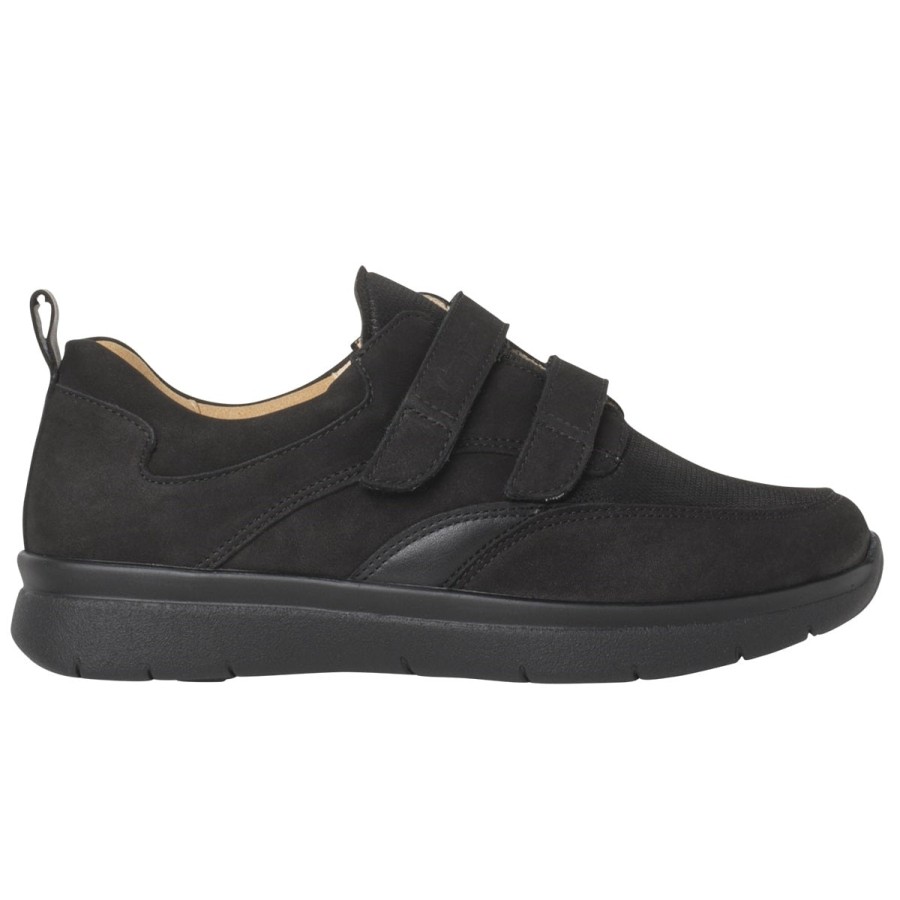 Women Ganter | Kira' Women'S Wide Strap Shoe -Black