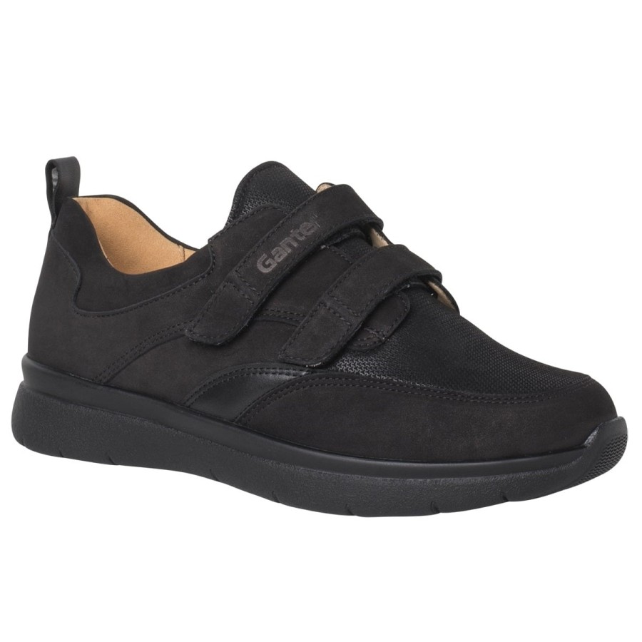 Women Ganter | Kira' Women'S Wide Strap Shoe -Black