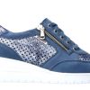 Women Mephisto | Precilia Perf' Womens Sneaker - Blue