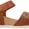 Women Mephisto | Mephisto Raphaela Women'S Sandal - Hazelnut Brown - Leather