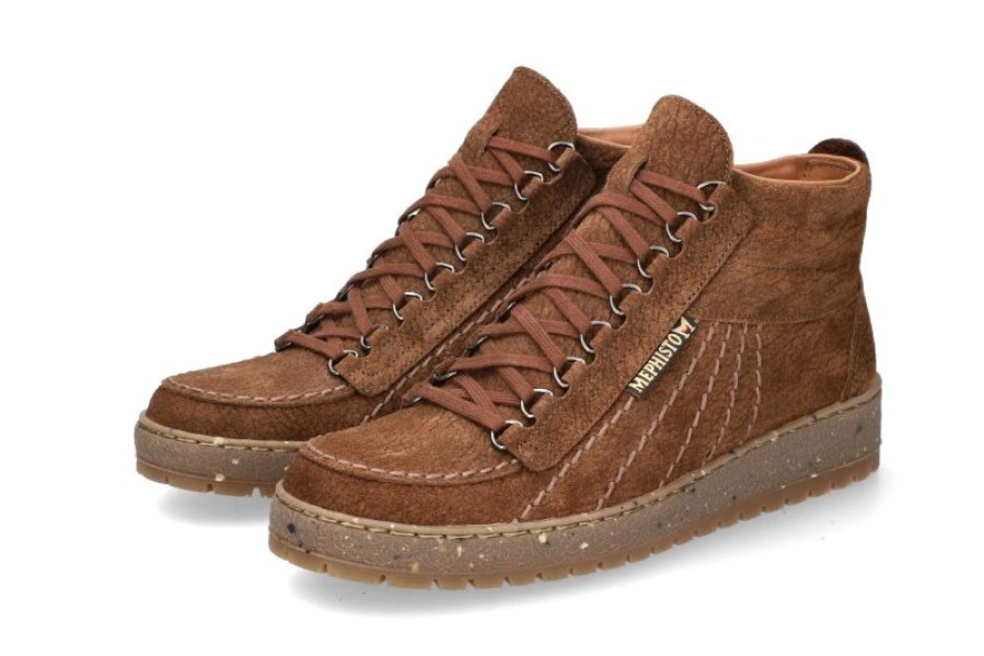 Men Mephisto | Rainbow Mid' Men'S Boot - Brown