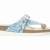 Women Mephisto | Helen' Women'S Thong Sandal - Blue