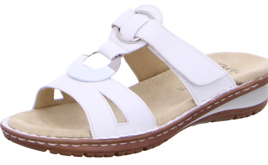 Women Ara | Ara 12-27233-76 Women'S Sandal - White Leather