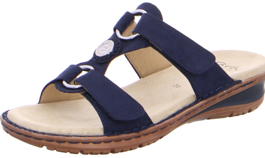 Women Ara | Ara 12-27232-82 Women'S Sandal - Navy Blue