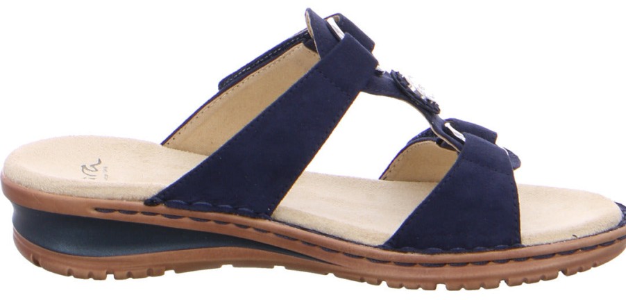 Women Ara | Ara 12-27232-82 Women'S Sandal - Navy Blue