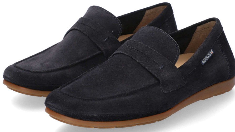 Men Mephisto | Alexis' Men'S Mocassin - Blue