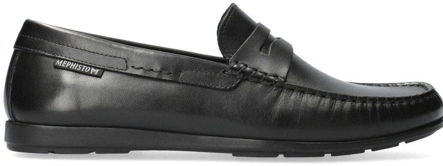 Men Mephisto | Mephisto Alyon Men'S Mocassin - Black