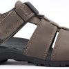 Men Mephisto | Mephisto Basile - Men'S Sandal - Nubuck - Pewter Grey