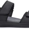 Men Mephisto | Mephisto Simon Men'S Sandal - Black Leather