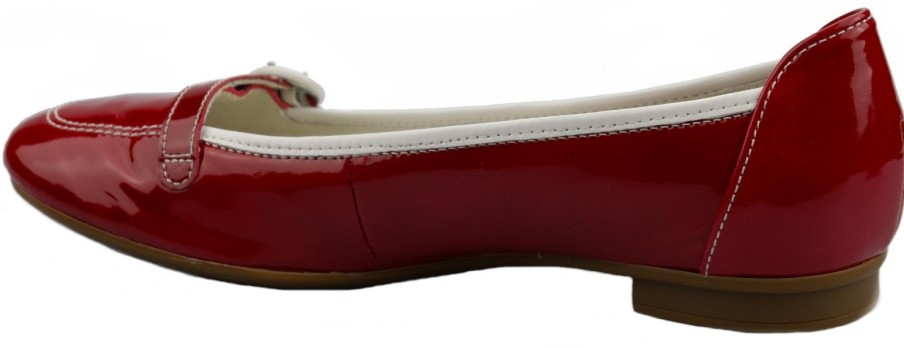 Women Gabor | Gabor Ballerina 64.116.95 Red Patent Leather