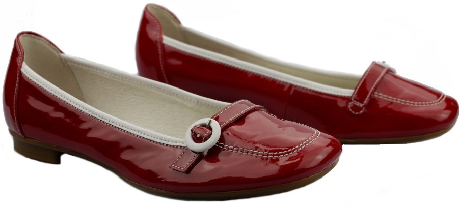 Women Gabor | Gabor Ballerina 64.116.95 Red Patent Leather