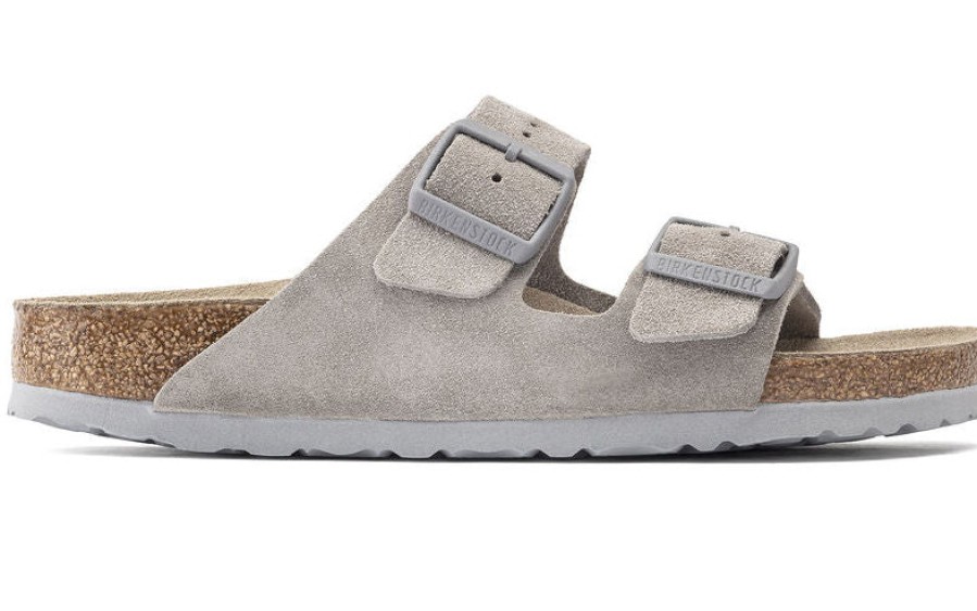 Men Birkenstock | Arizona Bs' Unisex Sandal - Grey