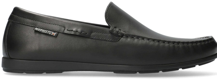 Men Mephisto | Algoras' Men'S Black Mocassin - Mephisto