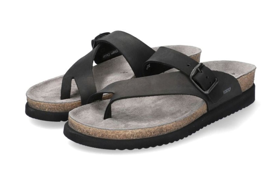 Women Mephisto | Helen' Women'S Thong Sandal - Black