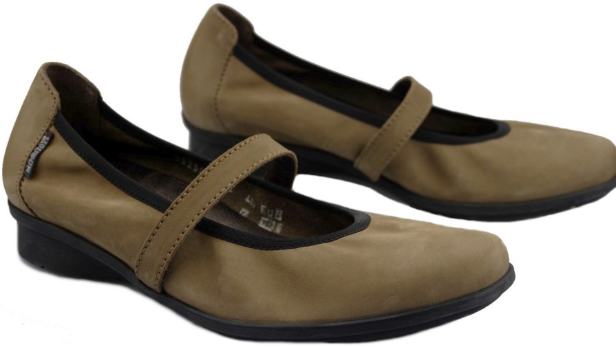 Women Mephisto | Mephisto Suzon Ladies Loafer / Ballerina - Taupe Nubuck