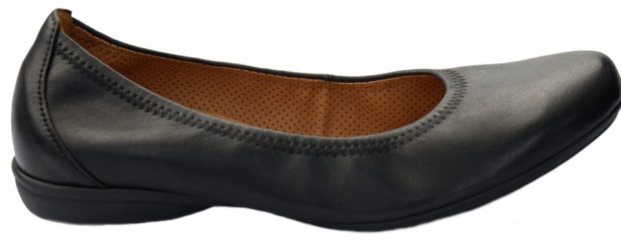 Women Gabor | Gabor Ballerinas 62.620.57 Black Leather