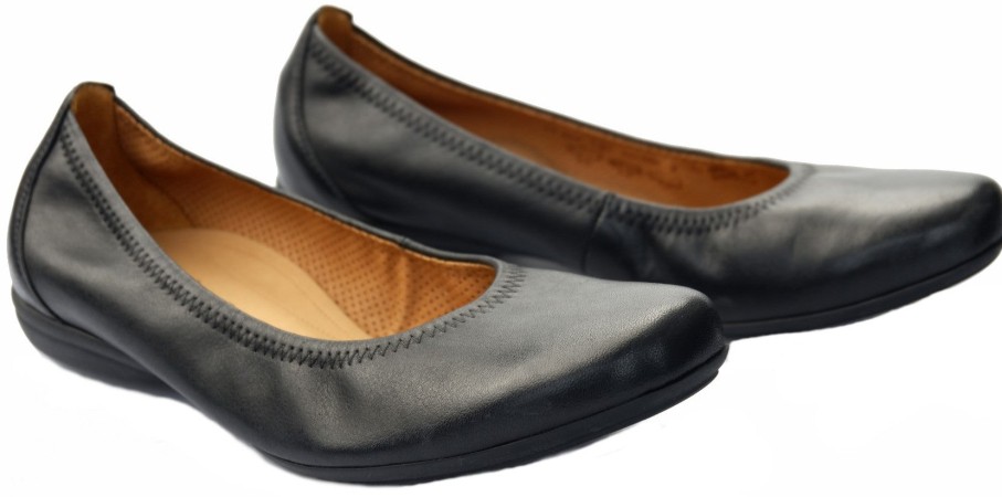 Women Gabor | Gabor Ballerinas 62.620.57 Black Leather