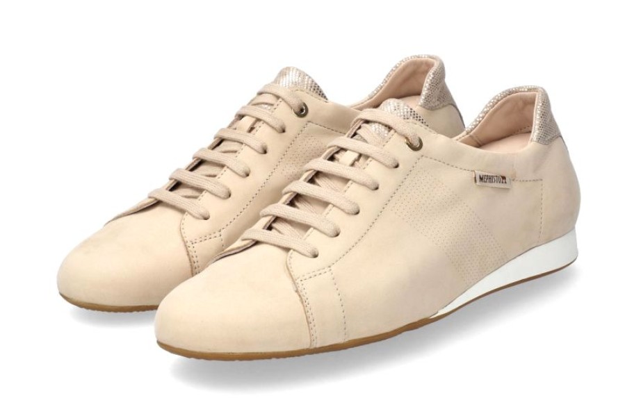 Women Mephisto | Bessy' Women'S Lace-Up Shoe - Beige