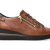 Women Mephisto | Mobils By Mephisto Patsy - Women'S Sneaker - Brown Leather - Wide Fit