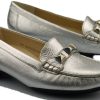 Women Mephisto | Mephisto Gonda Women'S Ballerina - Silver Leather