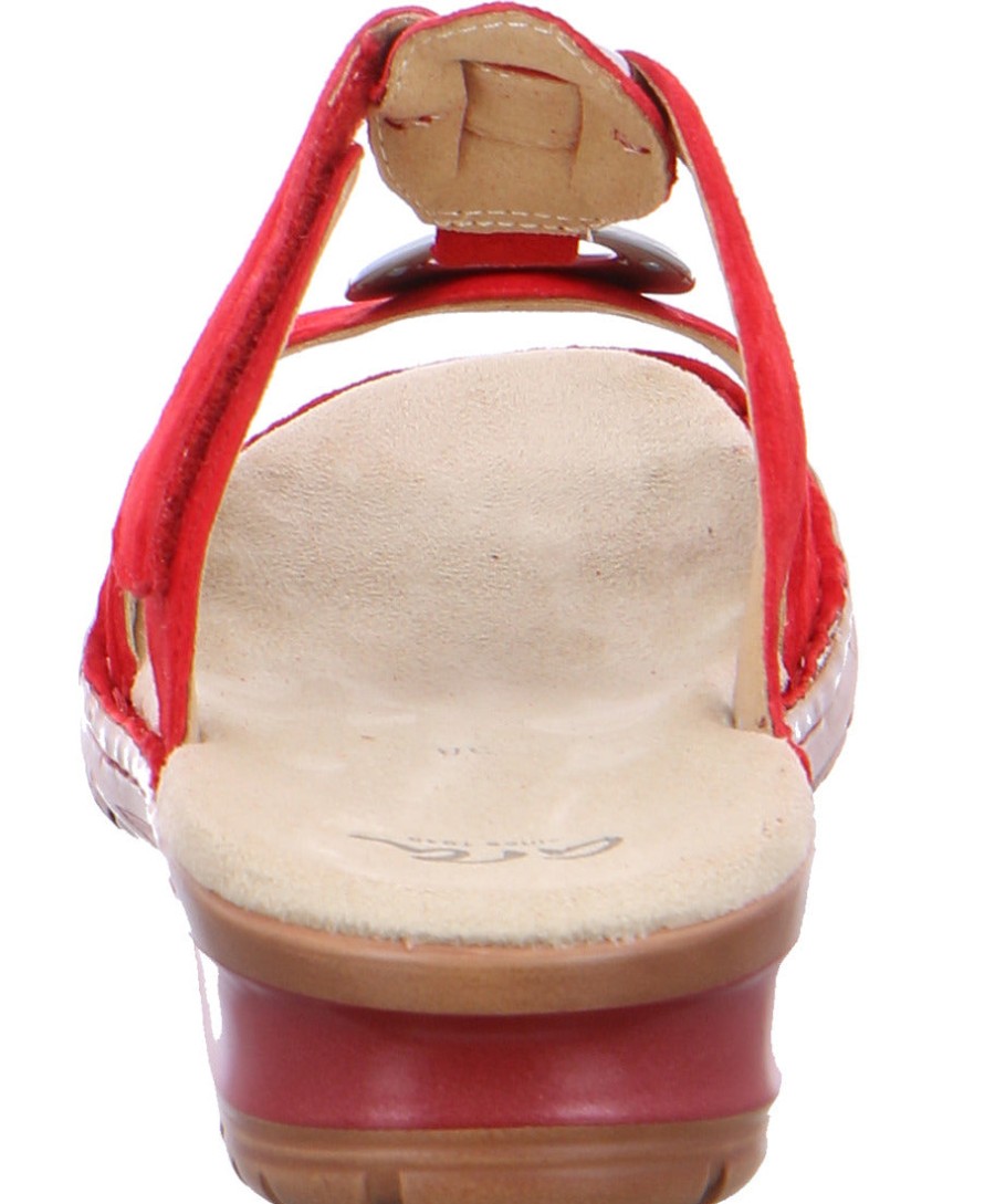 Women Ara | Ara 12-27233-78 Women'S Sandal - Red Suede