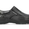 Men Mephisto | Mephisto Davy Black Leather Moccasin For Men