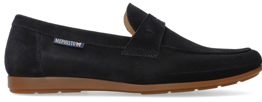 Men Mephisto | Alexis' Men'S Mocassin - Blue