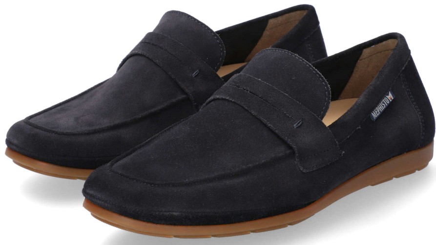 Men Mephisto | Alexis' Men'S Mocassin - Blue